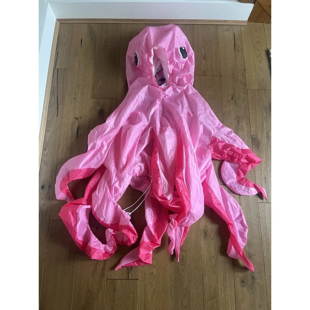 Inflatable Octopus Costume Kids Girls Boys Halloween Costumes Funny Blow Up Sea